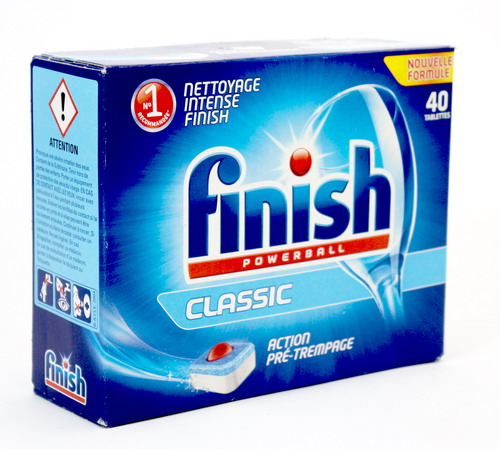 Viên rửa chén bát FINISH POWERBALL CLASSIC NOUVELLE FORMULE loại hộp 40 viên